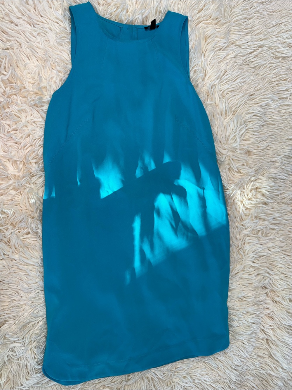 Sleeveless Teal Shift Dress